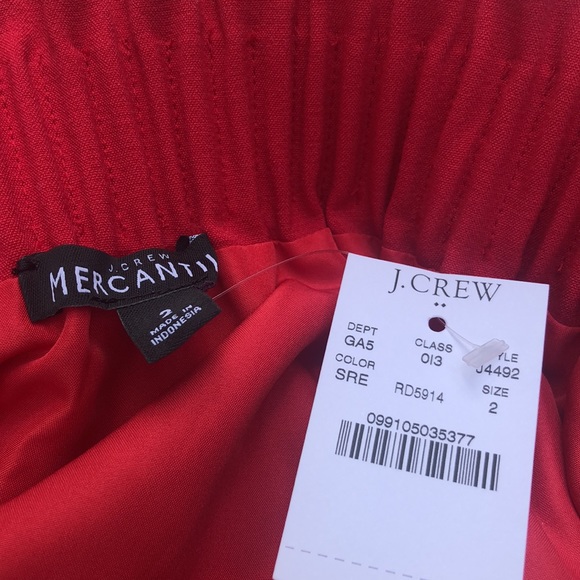 J Crew Factory Sidewalk skirt, red - Picture 2 of 5